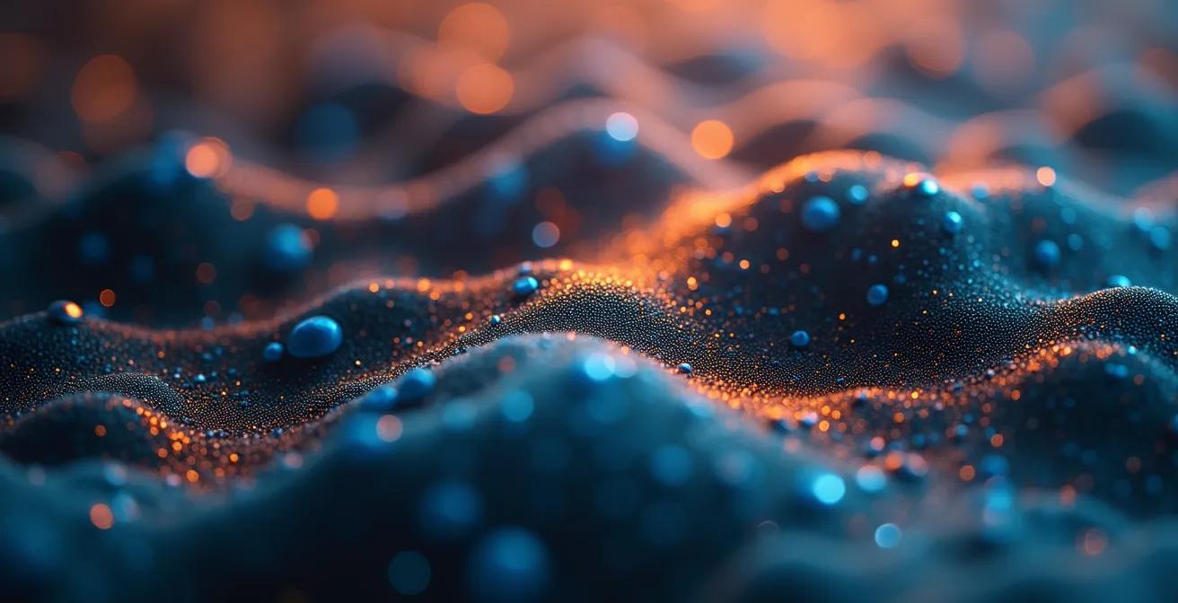 Illustration d'outils d'analyse concurrentielle SEO en macro photographie, montrant des interfaces de monitoring sans texte lisible.