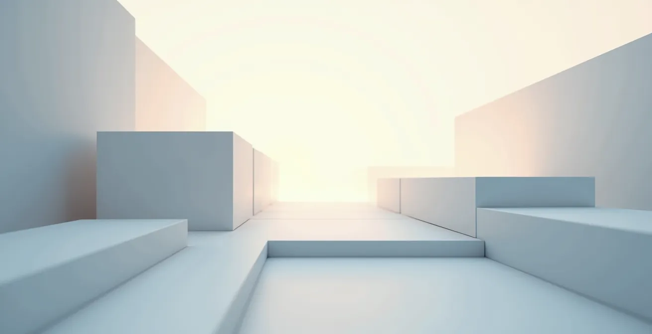 Visualisation abstraite d'une barrière numérique avec flots de données fragmentés et éléments bloqués