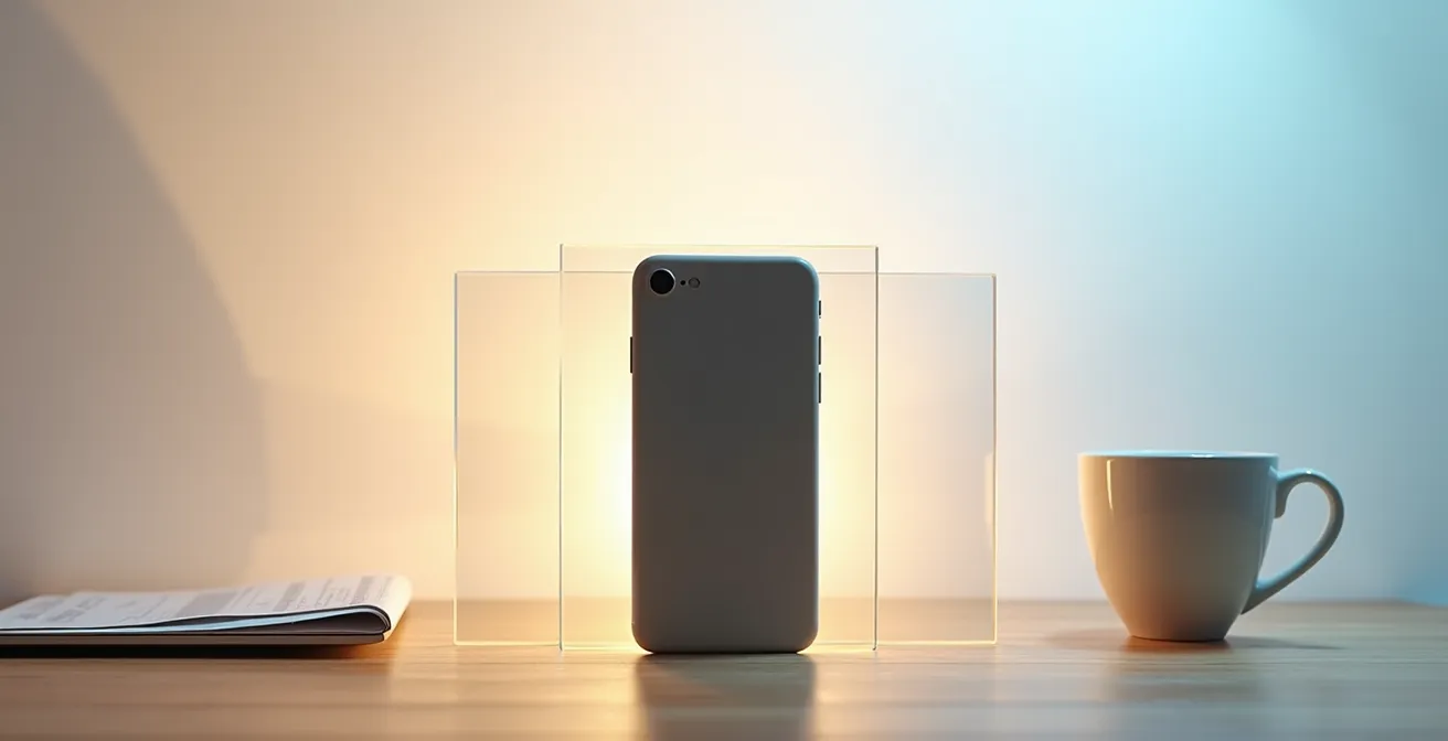 Représentation symbolique de l'approche Mobile First dans la conception web moderne