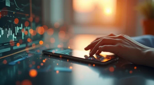 Photographie éditoriale montrant une interface numérique complexe avec plusieurs couches de présence digitale entrecroisées, symbolisant l'omniprésence et la stratégie intégrée sur internet.