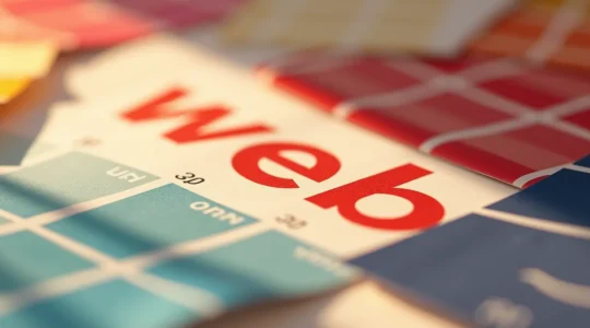 Image éditoriale montrant des éléments de design stratégique reflétant l'identité de marque sans texte