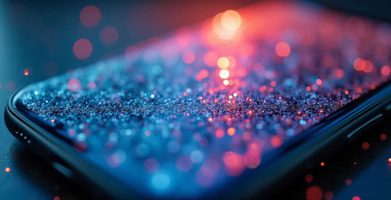 Visualisation macro des éléments techniques d'optimisation mobile avec focus sur les détails