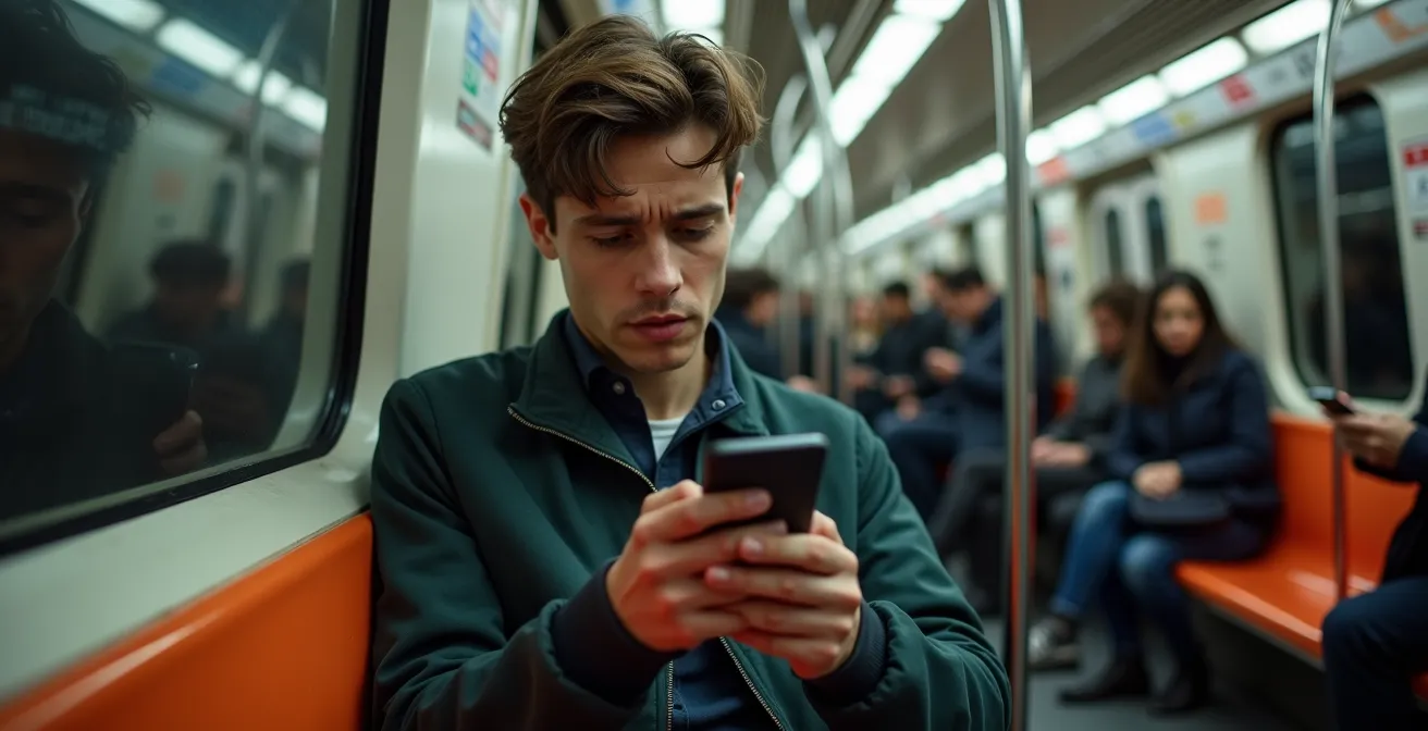 Test de site web mobile dans le métro parisien avec connexion instable