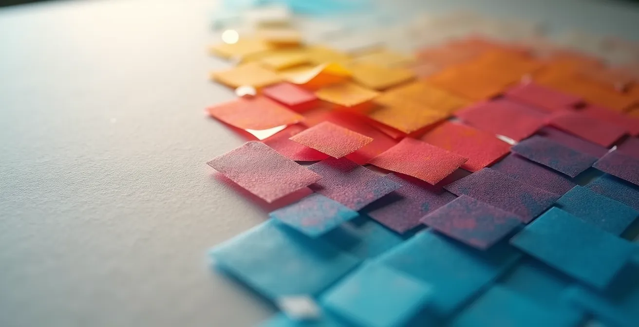 Transformation visuelle d'un document statique en contenu vidéo dynamique, symbolisée par des pages qui s'animent